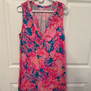 Vibrant Sleeveless Floral Dress